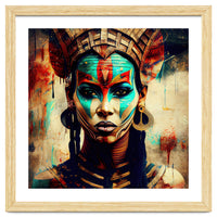 Armored Warrior Woman Portrait