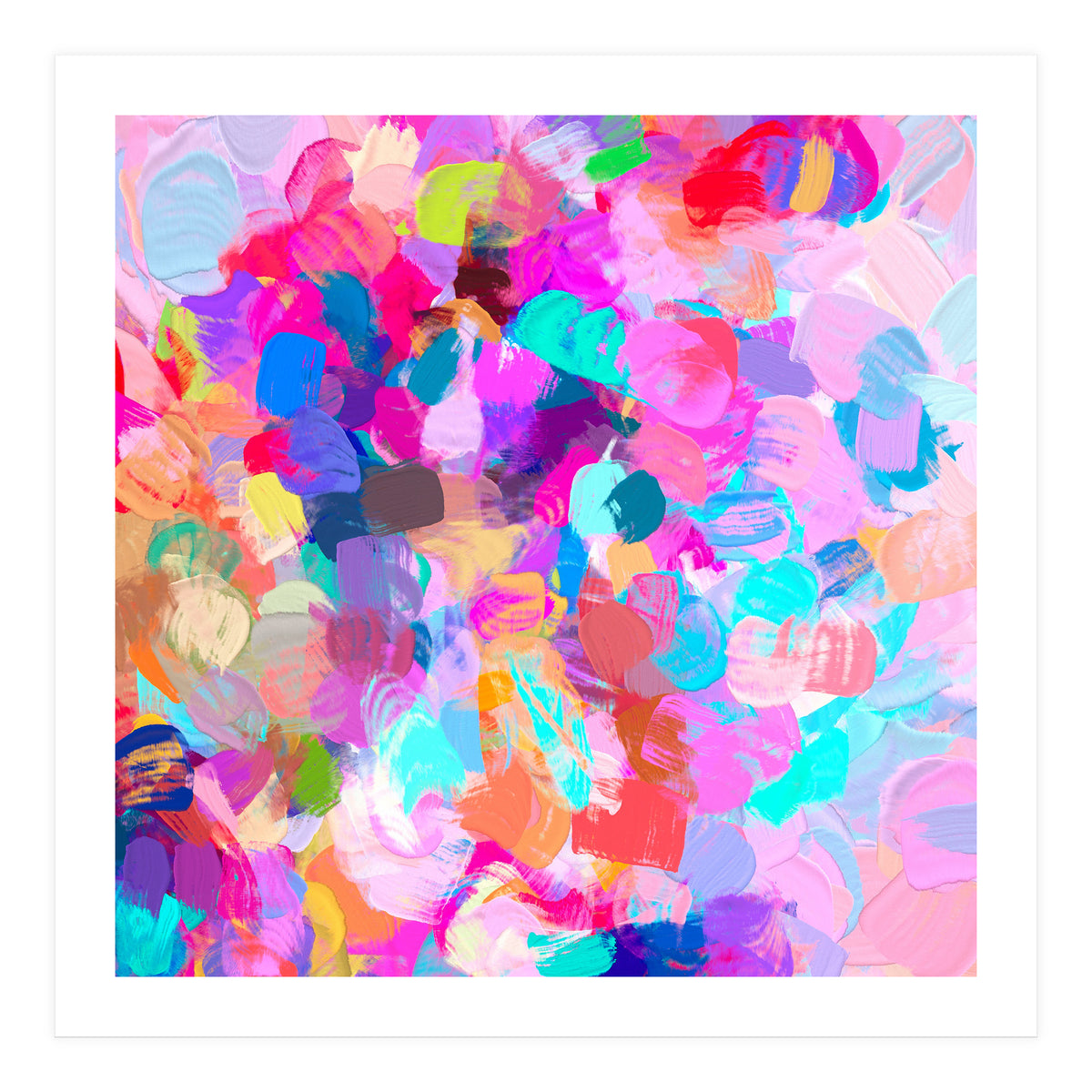 Candy Shop | Abstract Modern Bohemian Eclectic Colorful Painting | Pop of color Contemporary (Print Only)