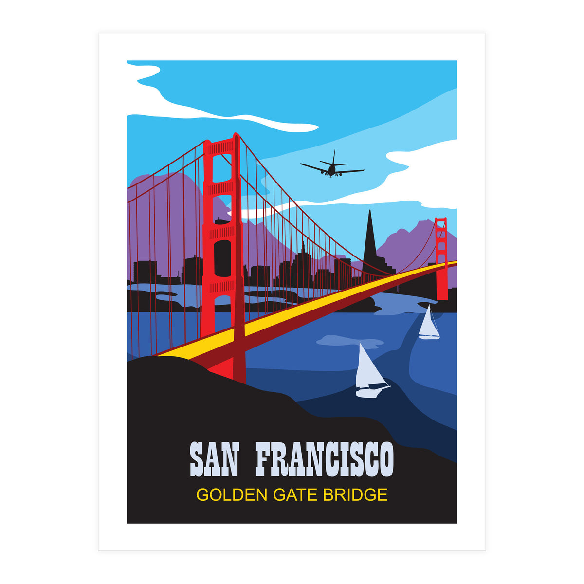 San Francisco, Golden Gate Bridge (Print Only)