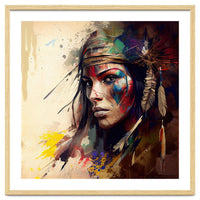 Powerful American Native Warrior Woman #4