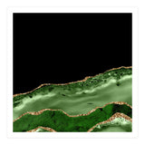 Green & Gold Agate Texture 17  (Print Only) thumbnail