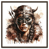 Modern Viking Woman Portrait