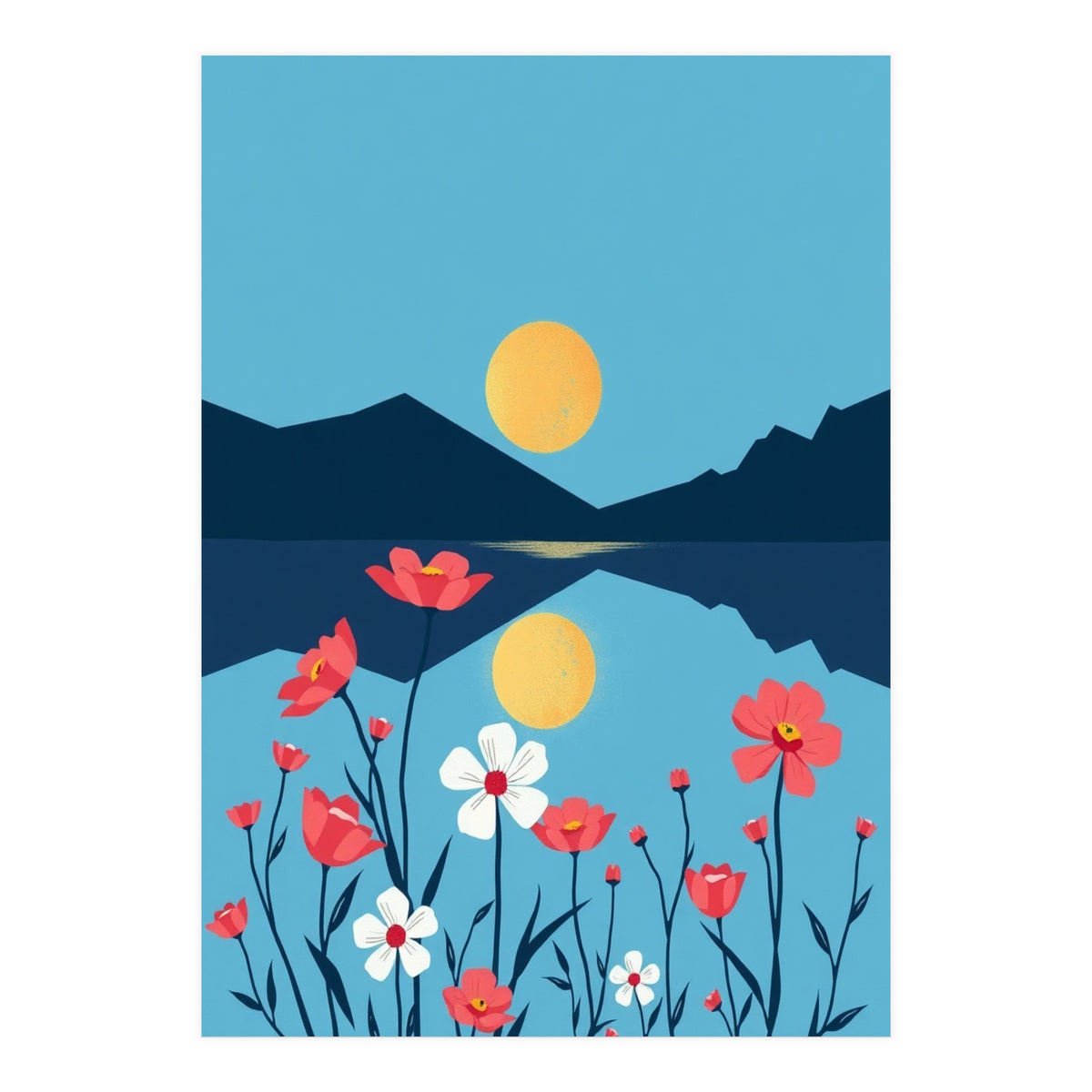 Sun And Flower (Print Only)