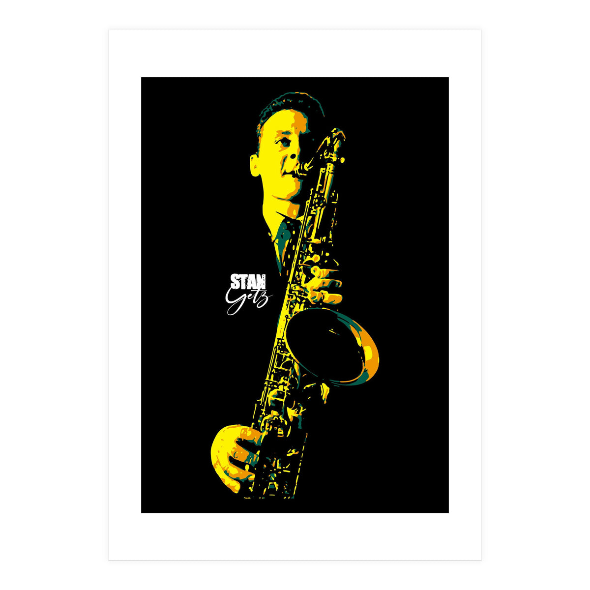 Stan Getz American Jazz Saxophonist (Print Only)