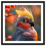 Close Up Portrait Of A Cockatiel Bird thumbnail