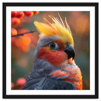 Close Up Portrait Of A Cockatiel Bird