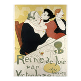 Henri de Toulouse-Lautrec: Poster for the novel Reine de joie, moeurs du demi-monde by Victor Joze. (Print Only) thumbnail