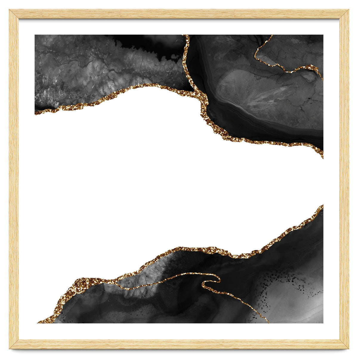 Black & Gold Agate Texture 09