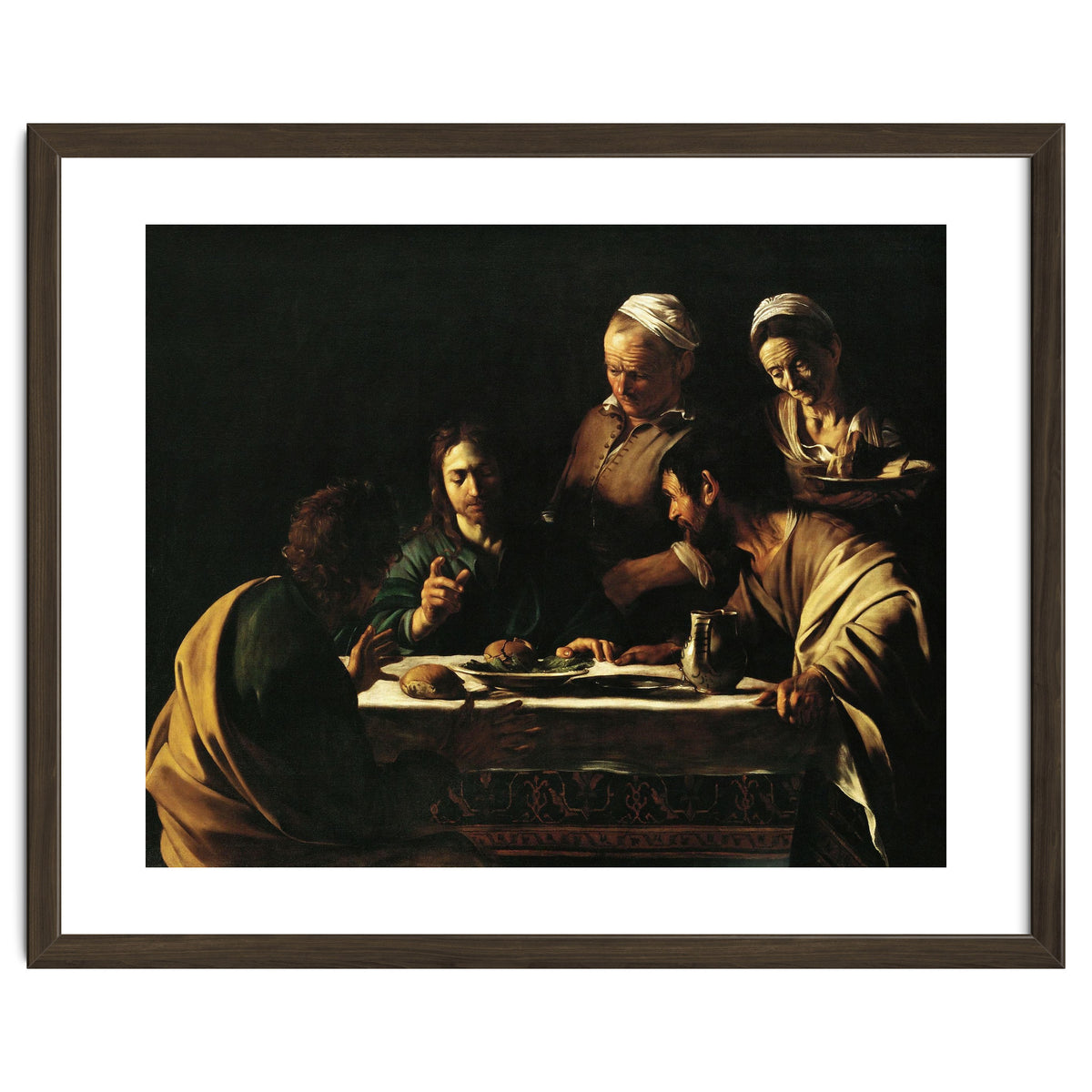 Caravaggio / 'Supper at Emmaus', 1606, Oil on canvas, 141 x 175 cm. JESUS. CRISTO RESUCITADO.