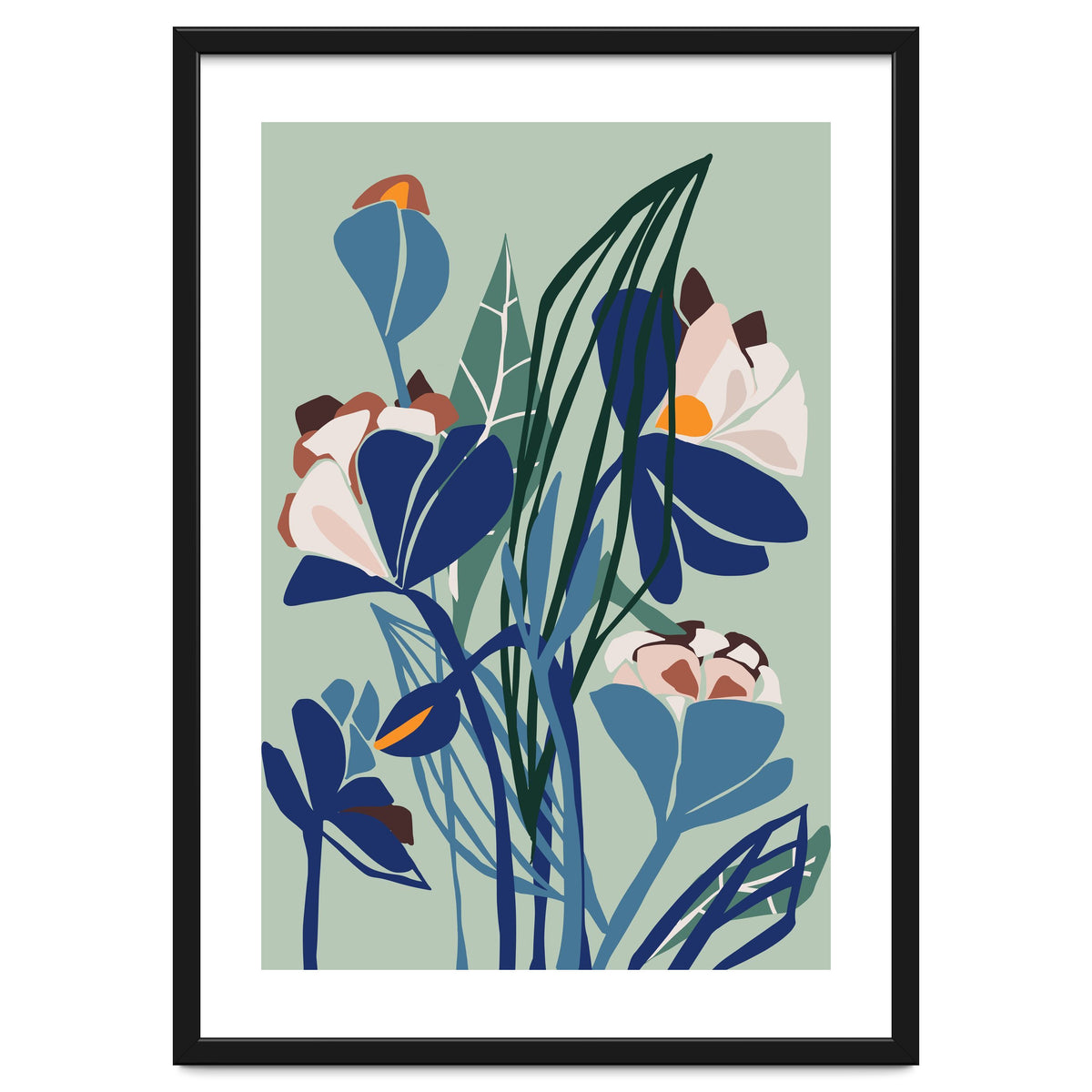 Florals At Night – Modern Illustration Light