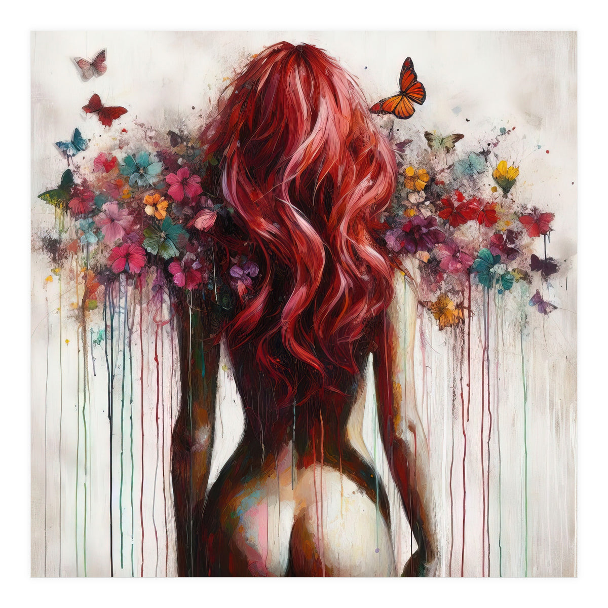 Scarlet Butterfly Back (Print Only)