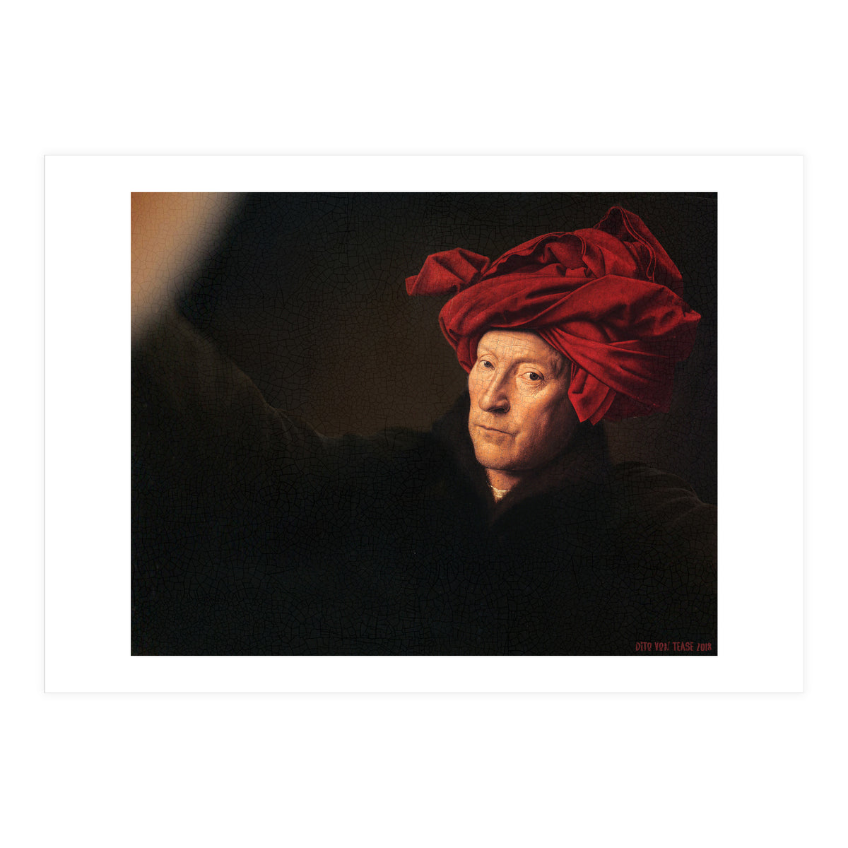 Man In A Turban - Jan Van Eyck - Selfie (Print Only)