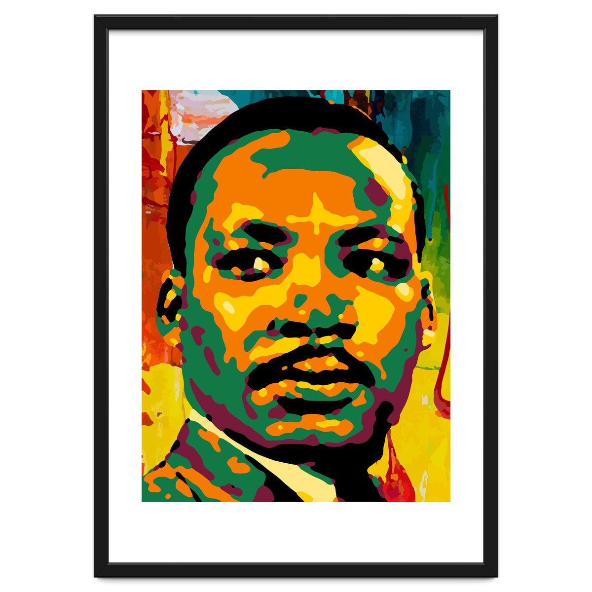 Martin Luther King Jr Abstract Art