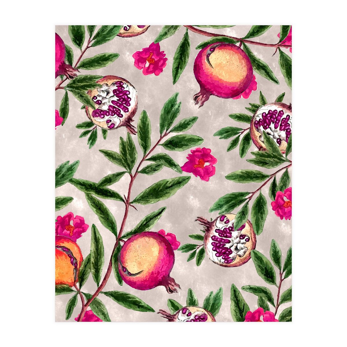 Pomegranate Pattern (Print Only)
