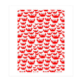 Red Crab Pattern  (Print Only) thumbnail