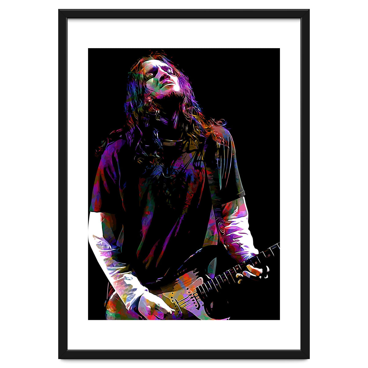 John Frusciante American Musician Guitarist Colorful