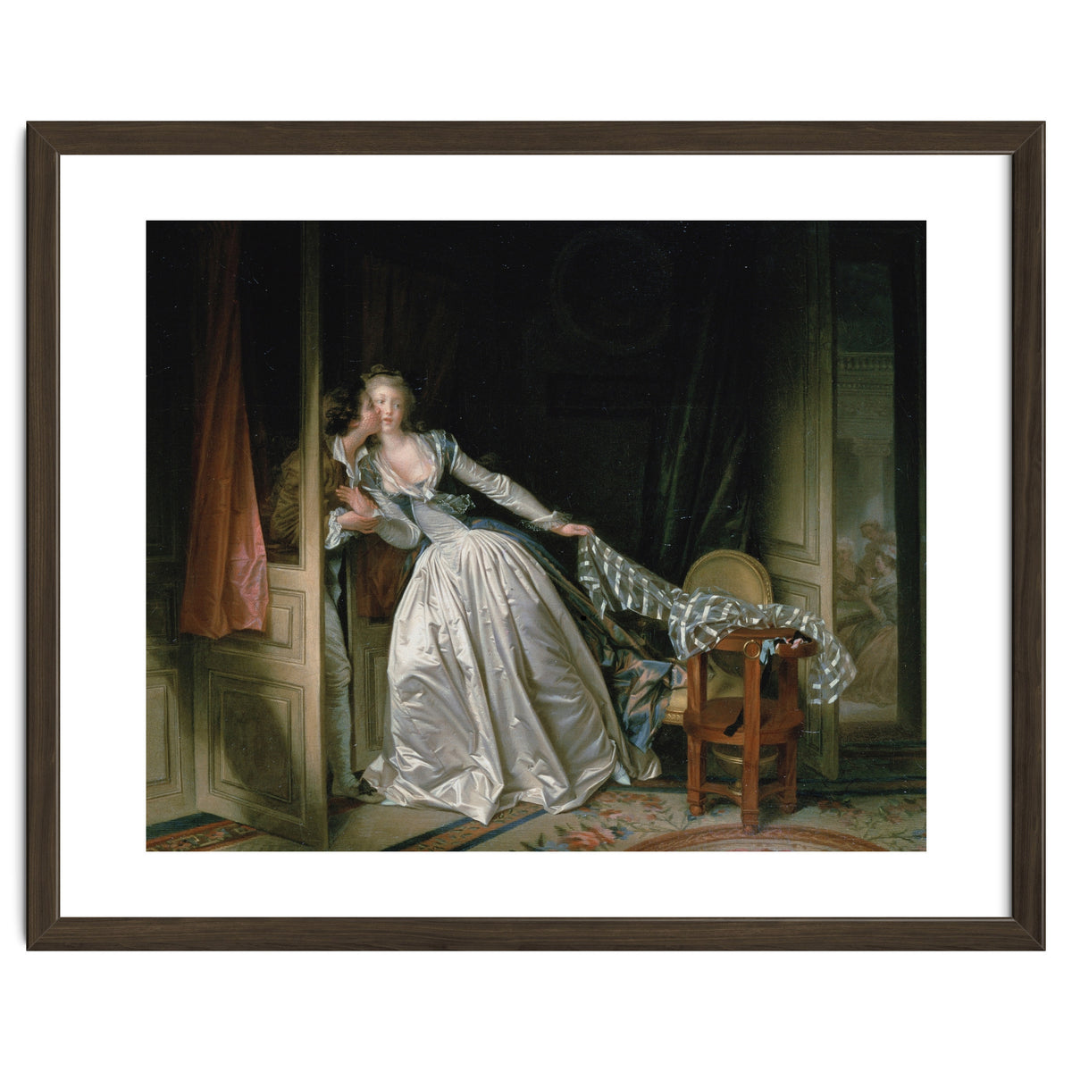Jean-Honoré Fragonard – The Stolen Kiss | Elegant Rococo Romance & Secret Intimacy