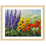 Radiant Summer Wildflower Meadow Oil Painting thumbnail