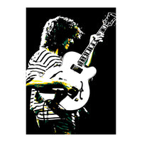 Pat Metheny American Jazz Guitarist Legend in Pop Art (Print Only)