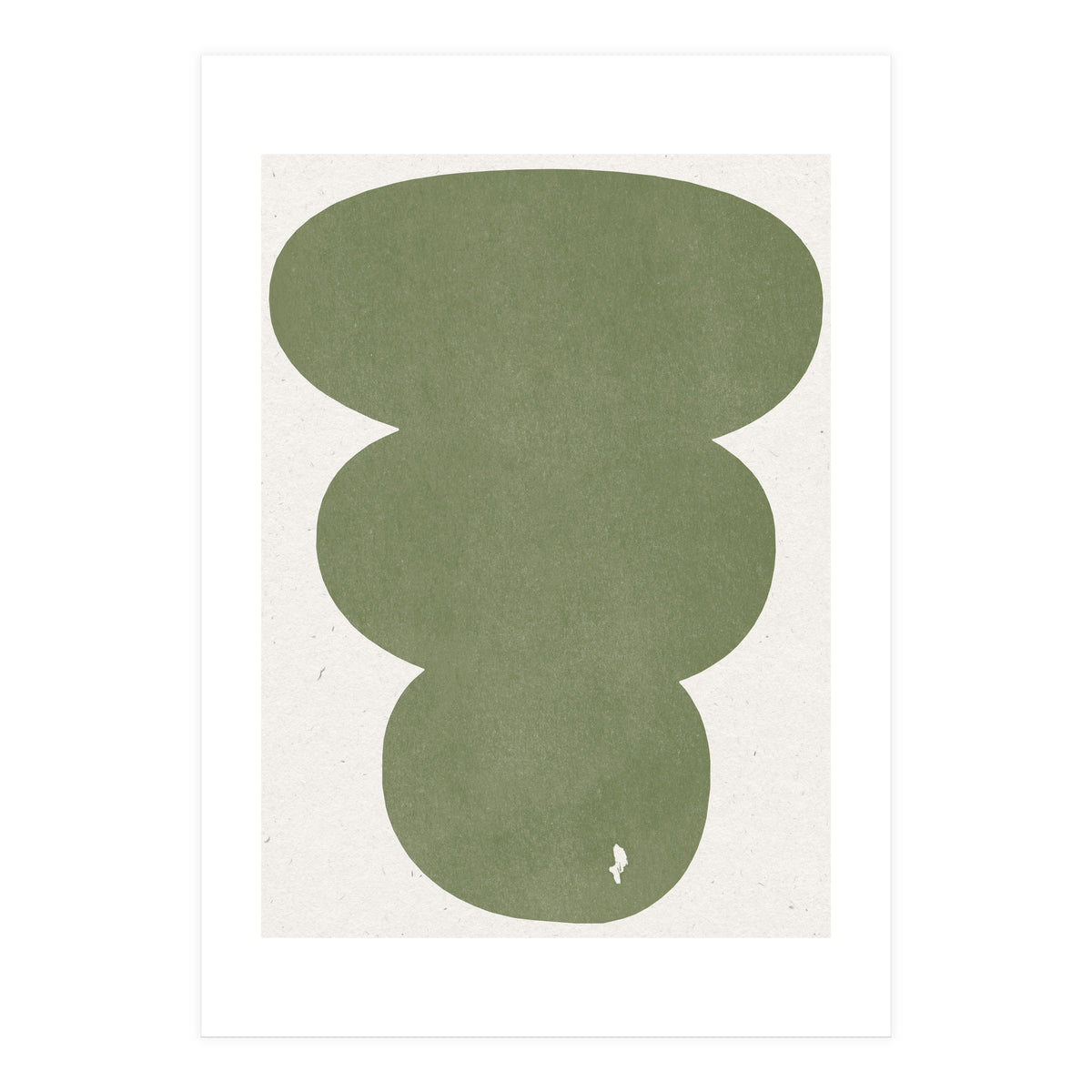 GREEN WATERCOLOR SHAPES NO.4 (Print Only)