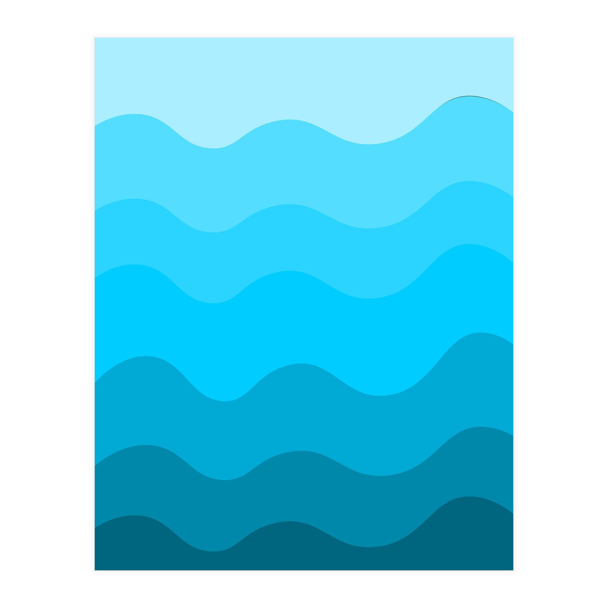 Blue gradient design  (Print Only)