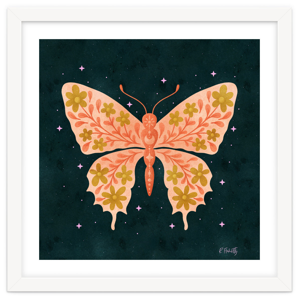 Cosmic Floral Butterfly