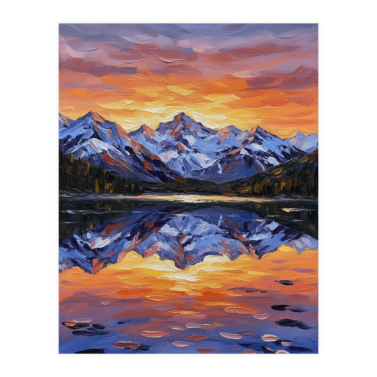 Alpenglow Reflections (Print Only)