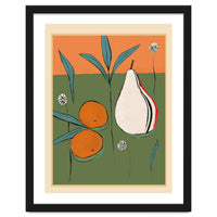 Abstract Pear And Orange Art