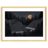 Abstract Landscape Midnight Moon thumbnail