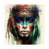 Turquoise Warrior Woman Portrait (Print Only) thumbnail