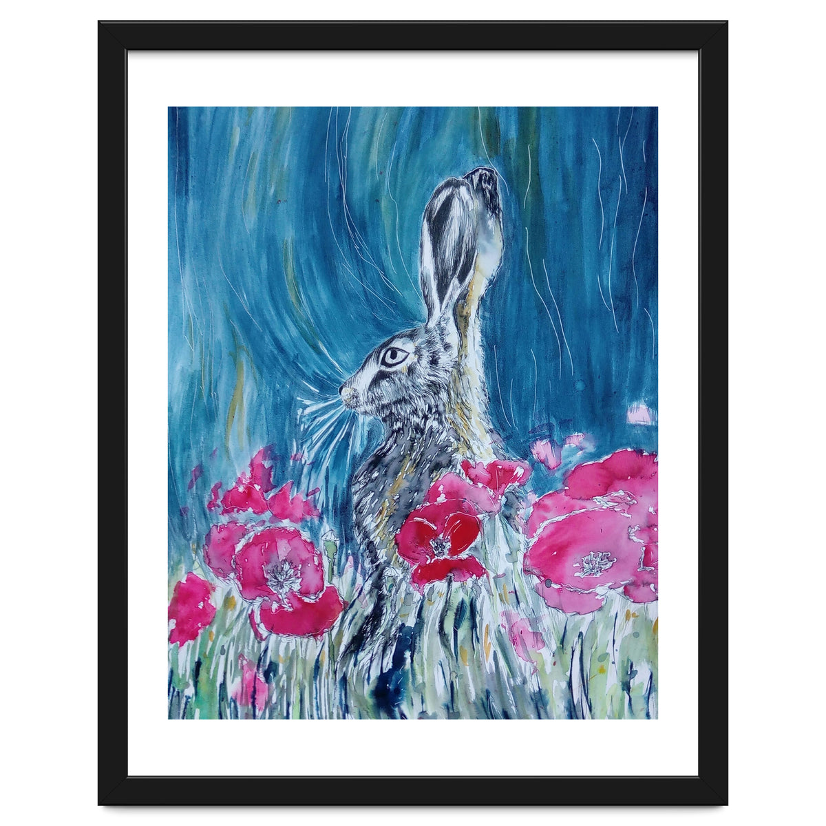 Hare And Poppies