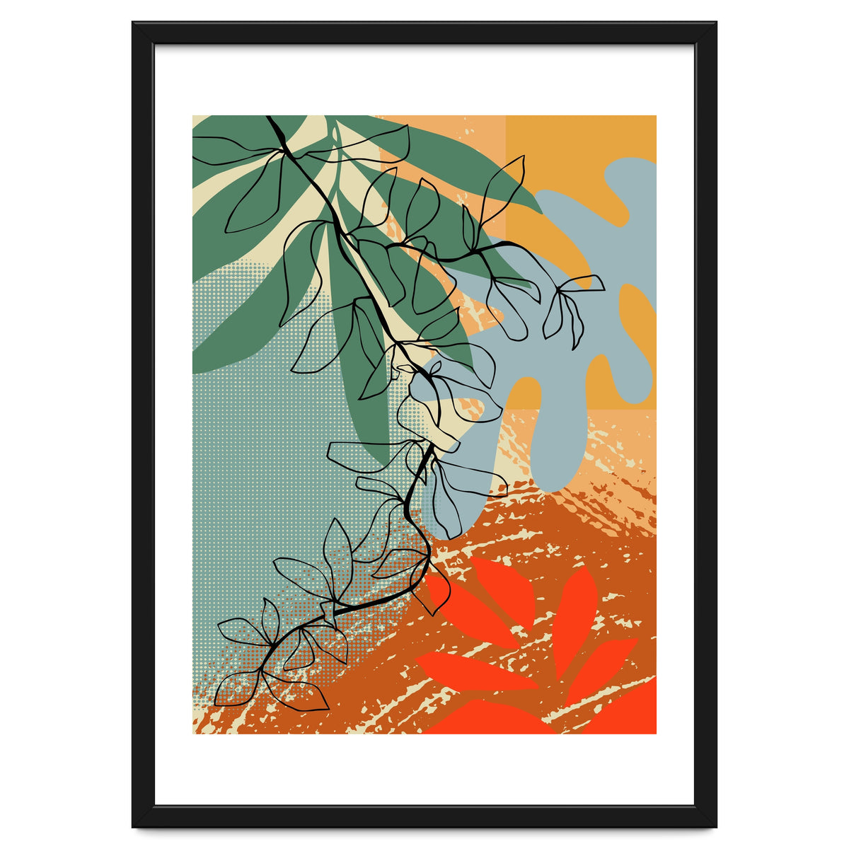 Abstract Leaves Close Up 2