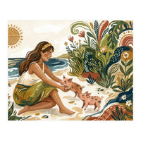 Playful Pigs Paradise (Print Only)