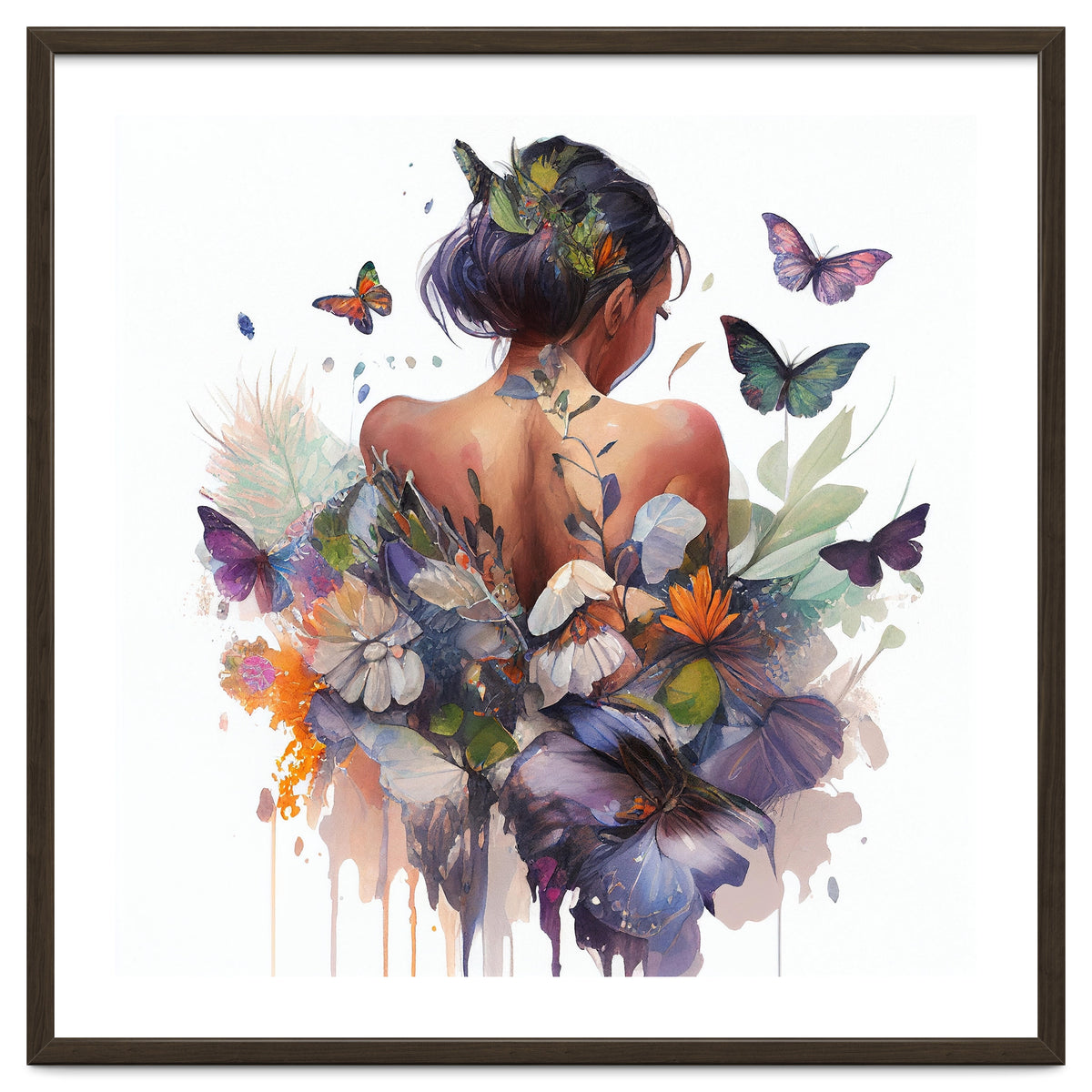 Butterfly Botanical Back