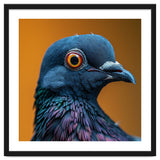 Close Up Of A Pigeon's Head And Neck thumbnail