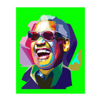 Ray Charles Jazz Singer Pop Art Illustration (Print Only)