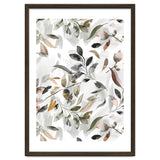 Watercolor Leaves Neutral Gray thumbnail