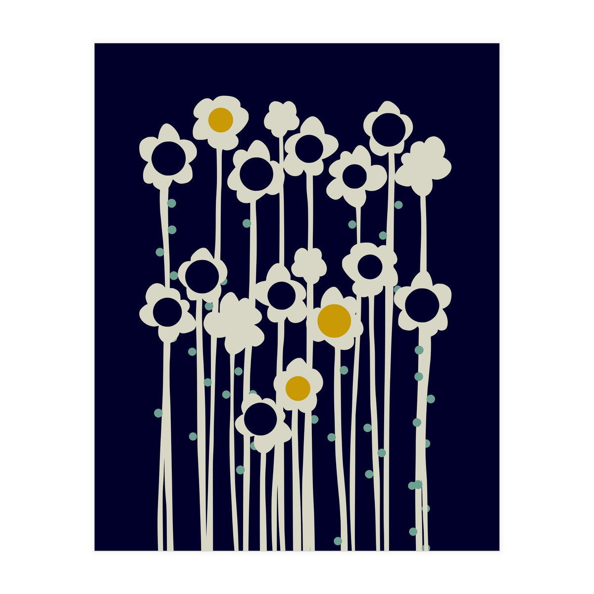 expectant iteration winter sun flowers (Print Only)