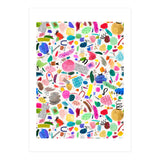 Abstract Colourful Marks Scribbles (Print Only) thumbnail