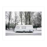 Travel Trailer in the snow road (Print Only) thumbnail