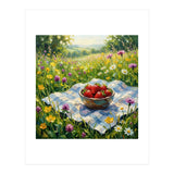 Summer Strawberries in the Meadow (Print Only) thumbnail