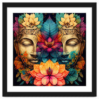 Twin Lotus Buddha Portrait