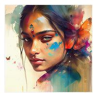 Butterfly Whisper Hindu Portrait (Print Only)