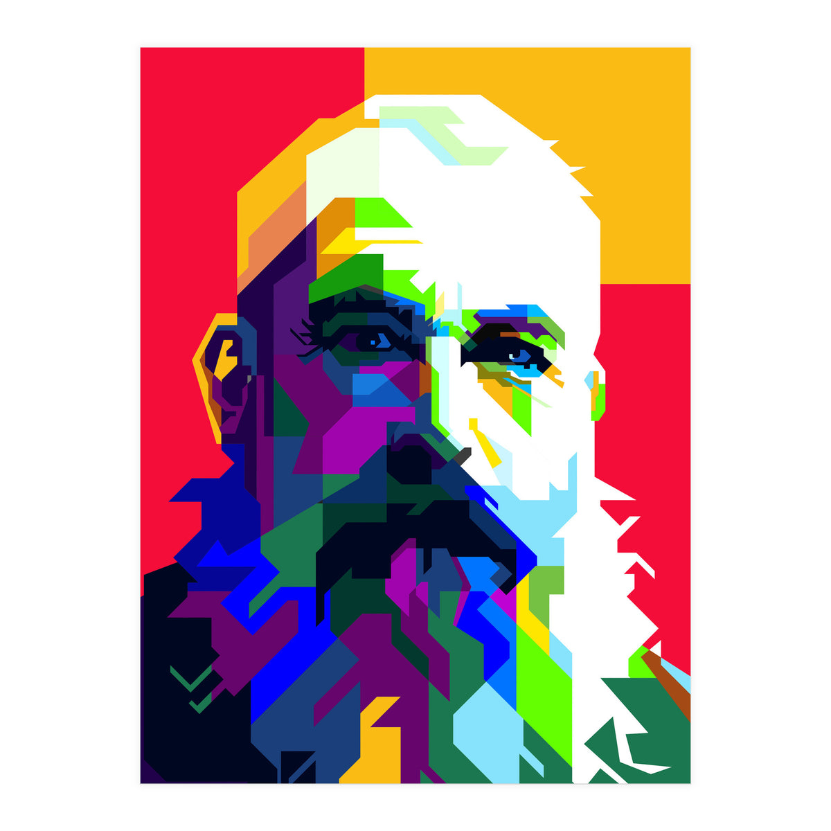 Claude Monet Artist Painting WPAP Trending Now (Print Only)