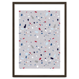 Modern Gray Blue Rounded Terrazzo thumbnail