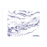 Navy Blue Marble #society6 #decor #marble (Print Only) thumbnail