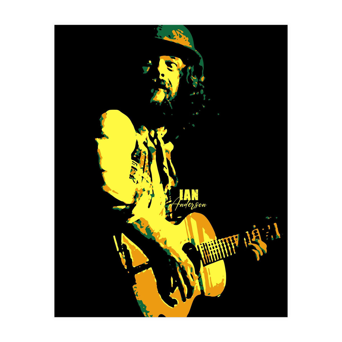 Ian Anderson Rock Music Legend (Print Only)