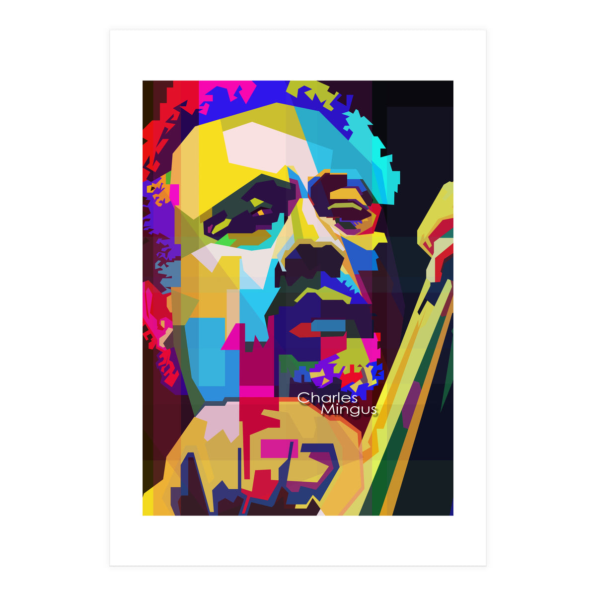 Charles Mingus Classic Jazz Pop Art WPAP (Print Only)