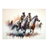 Cowboy Riders On Horses (Print Only) thumbnail