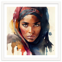 Watercolor Tuareg Woman #7